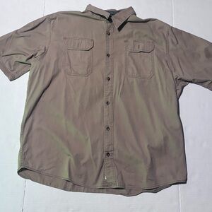 Wrangler Men's Casual Button Down Shirt - Tan